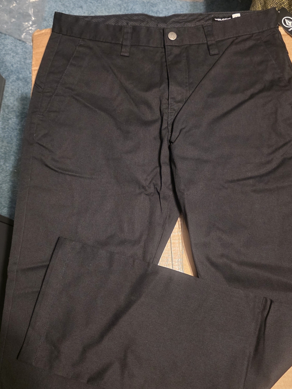 Volcom Black Straight Chino Pants